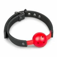 easytoys model red - regulowany pasek z kulą pvc, kolor czerwony