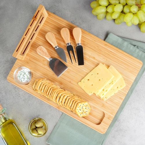 Deska do Serów Sera Wędlin Przekąsek Przystawek + Noże Zestaw Prezentowy na Arena.pl