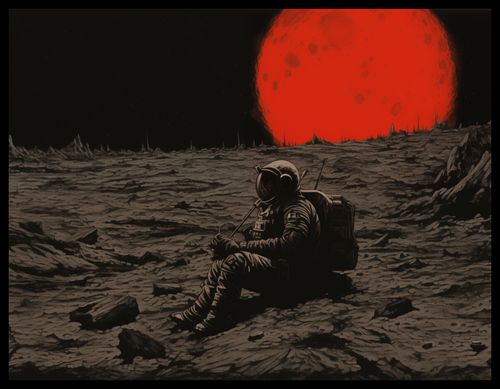 Plakat 65x50cm Samotność w Kosmosie na Arena.pl