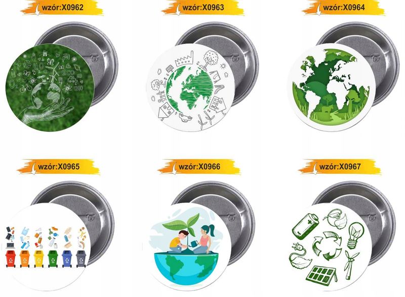 Przypinki buttony EKOLOGIA zdjęcie 3