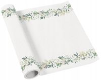 Bieżnik Komunijny Eukaliptus Listki Boho Obrus Komunia Chrzest 40x500cm