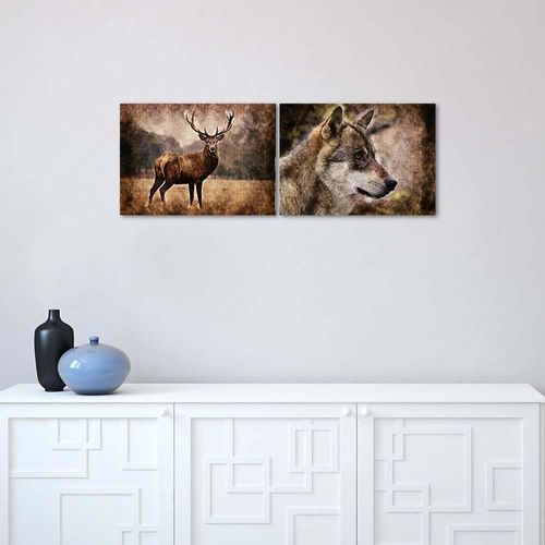 Obraz na płótnie – Canvas, Głowa wilka 60x40 na Arena.pl