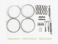 KWADRAT / PROSTOKĄT ZESTAW DO MONTAŻU ŻAGLI MIESZ