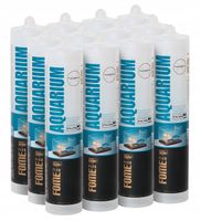 Silikon KLEJ nietoksyczny AKWARYSTYCZNY do szkła 300ml x 12sztuk bezbarwny