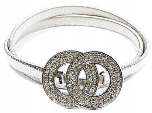 Damski Pasek Kółka Sprężyna Snake Pancerka Metal na Arena.pl