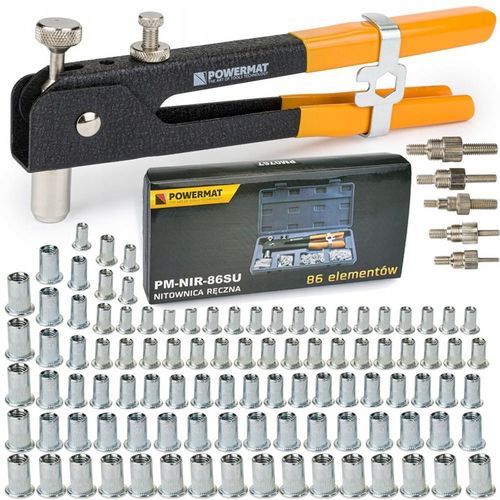 NITOWNICA RĘCZNA DO NITONAKRĘTEK M3-M8 ZESTAW 105E na Arena.pl