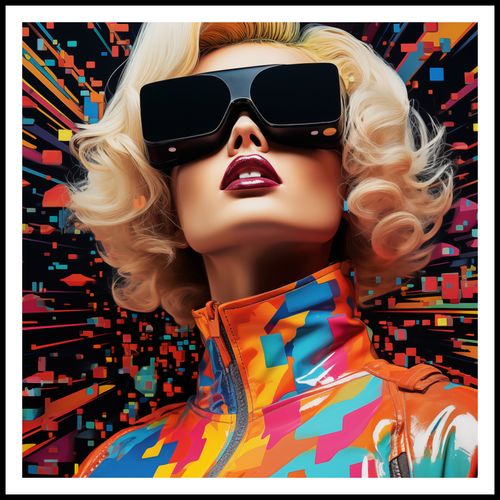 Plakat 80x80cm Retro Futuryzm na Arena.pl