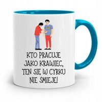 Kubek Błękitny Krawcowej Krawca Kto Pracuje Jako Z Nadrukiem Ze Zdjęciem