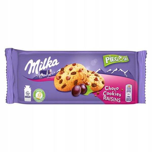 9x Milka Pieguski Choco Cookie Raisins 135 zdjęcie 2