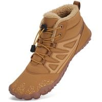 Buty Męskie Barefoot Śniegowce Trekkingowe Ocieplane Wygodne Brązowe 40