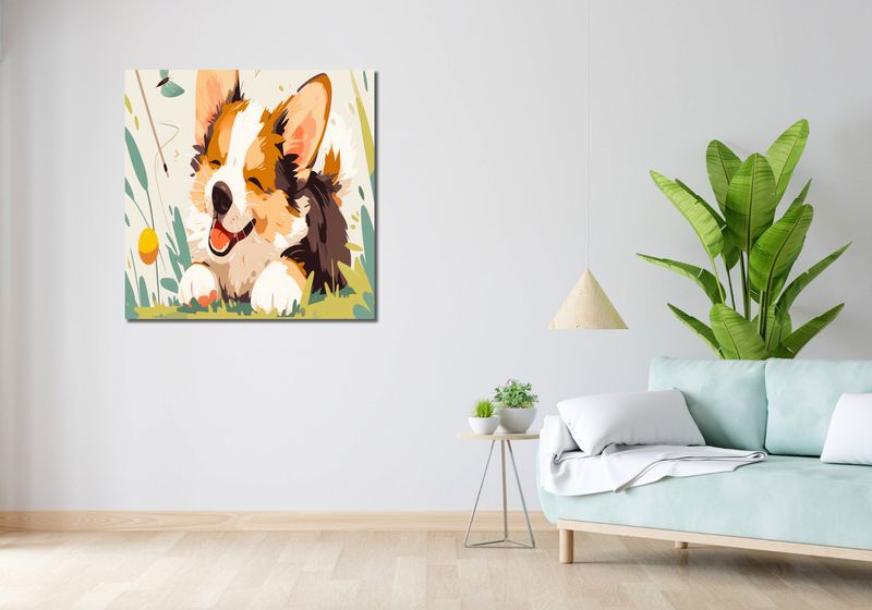 Obraz 90x90cm Przyszła Zima zdjęcie 2