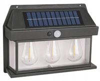 LAMPA SOLARNA Na Ścianę Halogen LED Z CZUJNIKIEM Ruchu Zmierzchu 4018