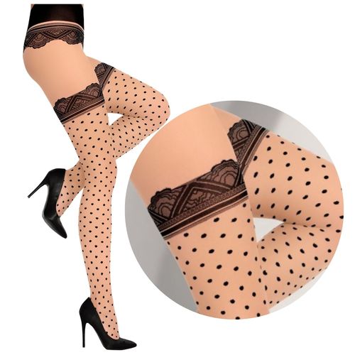 RAJSTOPY IMITUJĄCE POŃCZOCHY BEŻ PUDROWY 20 DEN R4 na Arena.pl