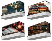 Osłona balkonowa mata ozdobna na balkon pod wymiar KSIĄŻKI RÓŻNE WZORY