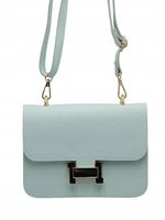 Laura Biaggi - torebka listonoszka skóra naturalna niebieski aqua TS-JS 321