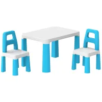 Zestaw Stół Z Krzesłami Dla Dzieci Technok  Niebiesko-Biały 471