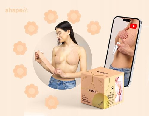 ORYGINALNA TAŚMA DO BIUSTU TAŚMA DO MODELOWANIA BIUSTU PIERSI + INSTRUKCJA na Arena.pl