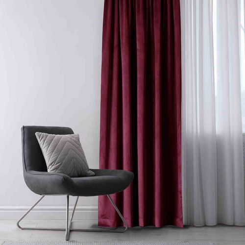 CURT/AH/VELVET/PLEAT/WINE/N/140X270/1PC na Arena.pl
