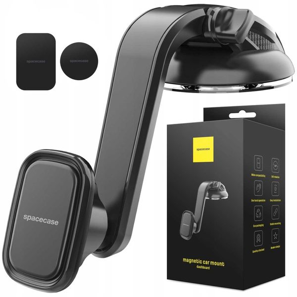 Spacecase Car Holder Sc11 Dash Magnetic Black zdjęcie 1