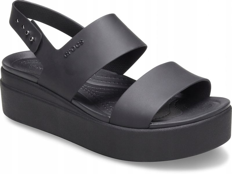 Damskie Sandały Crocs Brooklyn Low Wedge 206453 Na Koturnie 36-37 zdjęcie 3