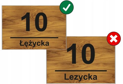 RÓŻNE WZORY TABLICZKA + DYSTANSE MONTAŻOWE | Z NUMEREM DOMU ADRESEM ULICĄ na Arena.pl