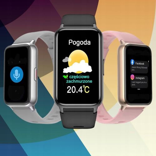 SMARTWATCH z AMOLED Damski ZEGAREK rozmowy SMS SPORT ZDROWIE ZŁOTY MENU PL na Arena.pl