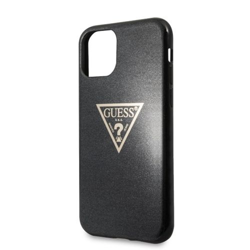 Guess Solid Glitter Triangle - Etui iPhone 11 Pro (Black) na Arena.pl