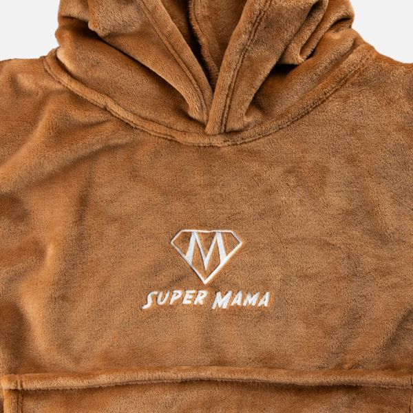 Bluzair SUPER MAMA - Bluza koc - Toffee zdjęcie 6