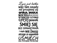 40X60CM ŻYCIE JEST KRÓTKIE OBRAZ DRUK