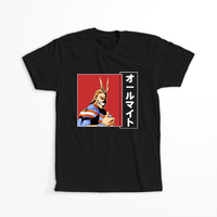 Koszulka Czarna My Hero Academia / Akademia bohaterów - WYBIERZ KOLOR KOSZULKI I FASON Męska M