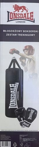 Młodzieżowy zestaw bokserski LONSDALE rękawice + worek treningowy na Arena.pl
