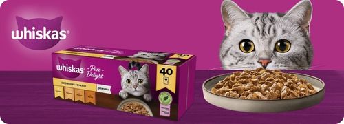 MOKRA KARMA WHISKAS DROBIOWE FRYKASY W GALARETCE 40X85G na Arena.pl