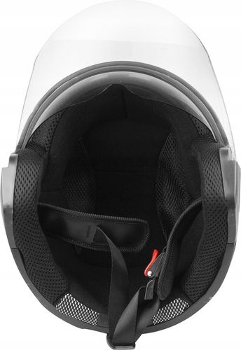 KASK MOTOCYKLOWY OTWARTY SKUTER QUAD ATV GOKART ROLKI BIAŁY BLENDA SZYBA M na Arena.pl