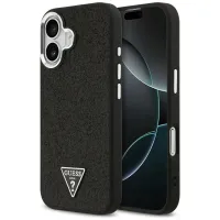 etui guess glitter triangle logo magsafe do iphone 17 - czarne