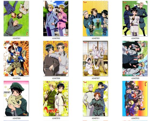 Pocztówka Axis Powers Hetalia DO WYBORU na Arena.pl