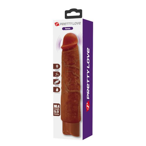 realistyczny wibrator dildo pretty love soren brązowy usb na Arena.pl