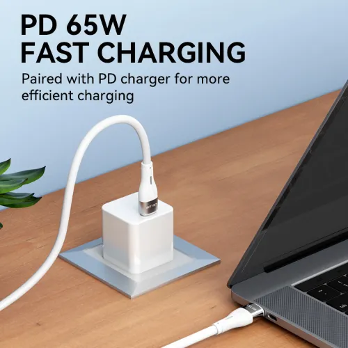 kabel wozinsky wstcc2 usb-c / usb-c pd 65w 2 m - biały na Arena.pl