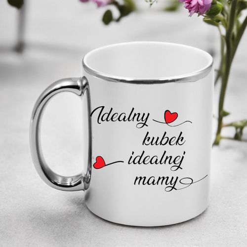 KUBEK SREBRNY PREMIUM Z NADRUKIEM DLA MAMY PREZENT DZIEŃ MATKI na Arena.pl