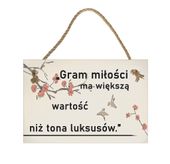 Gram miłości – Obraz – Tabliczka motywacyjna 20×30