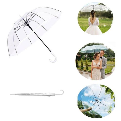 PARASOL PRZEZROCZYSTY DUŻY SKŁADANY PARASOLKA ŚLUBNA AUTOMAT na Arena.pl