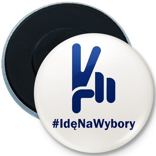 Button magnes na lodówkę Idę Na Wybory na Arena.pl