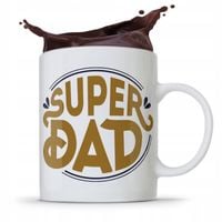 Kubek Na Dzień Ojca Dla Taty Super Dad Prezent Z Nadrukiem Ze Zdjęciem