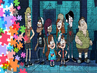Puzzle tradycyjne - Wodogrzmoty Małe/Gravity Falls