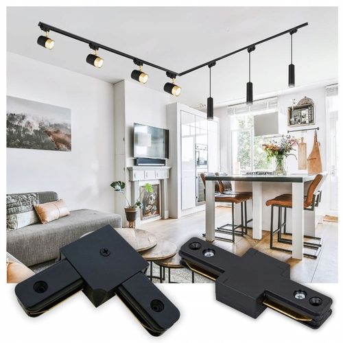 Oświetlenie szynowe Zestaw listwa 2m + 4x lampa GU10 CZARNY na Arena.pl