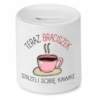 Skarbonka Dla Brata Strzeli Sobie Kawkę Prezent Z Nadrukiem Ze Zdjęciem