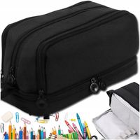 PIÓRNIK SZKOLNY TRZYKOMOROWY NA KREDKI MAZAKI PRZYBORY SASZETKA DO SZKOŁY