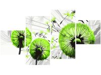 90CM 160 OBRAZ 4 ELEM DMUCHAWCE KOLORZE LIMONKI ŚCIENNY