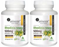 Aliness Rhodiola rosea Różeniec górski 500mg Koncentracja Spadki nastroju