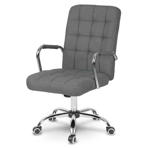 Fotel biurowy materiałowy Benton szary na Arena.pl