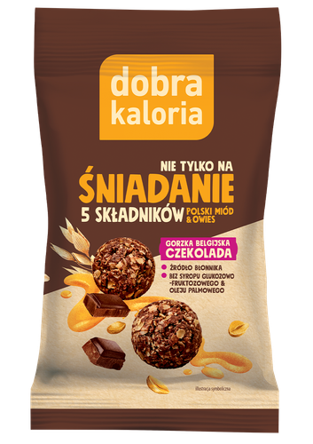 Dobra Kaloria Kulki Śniadanie gorzka czekolada i owies 40g na Arena.pl